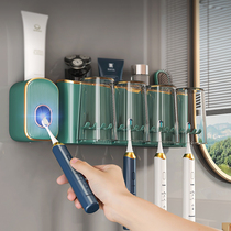 Brush toothbrush cup toothbrush cup toothpaste rack plastic rack mouthwash cup suit wash cup toilet free punch