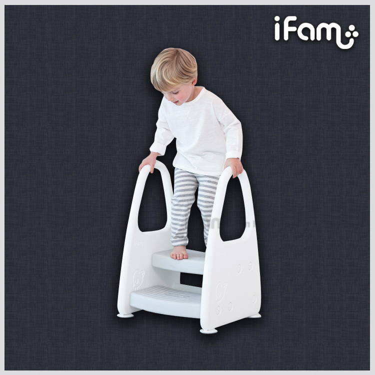 South Korea Imports IFAM multifunction safety cushion footed chair children double footrest stool baby anti-slip stool heightening stool