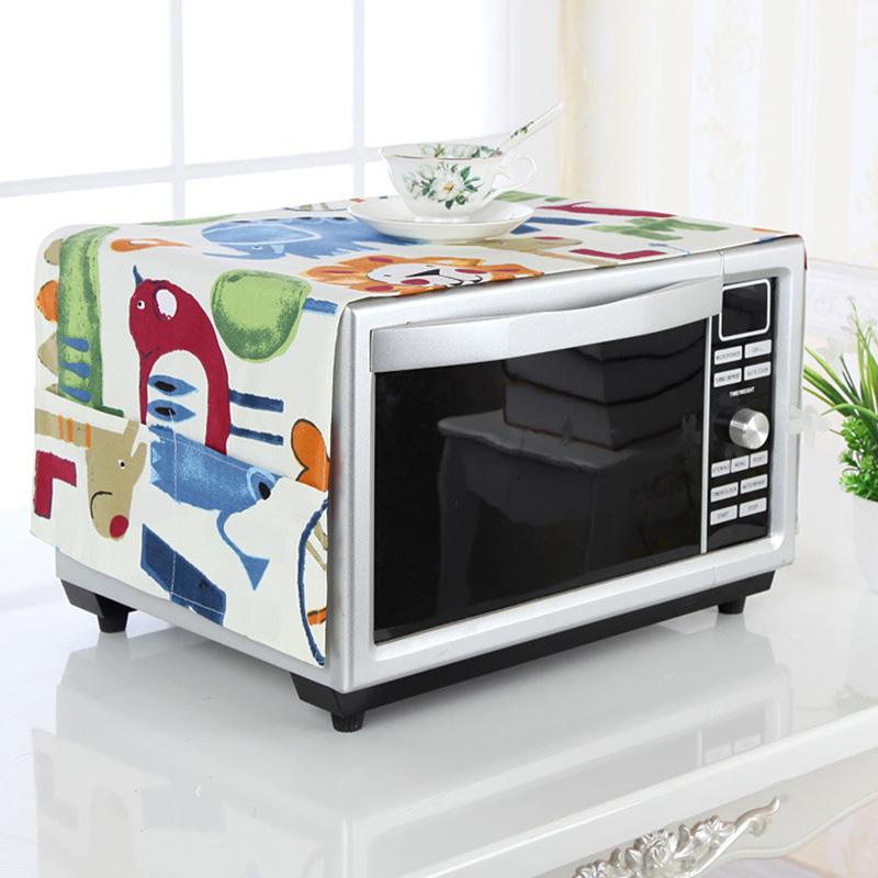 Home Universal Microwave Hood Dust Cover Anti Oil Field Garden Gransee Beauty towels Oven Hood Fabric Hood