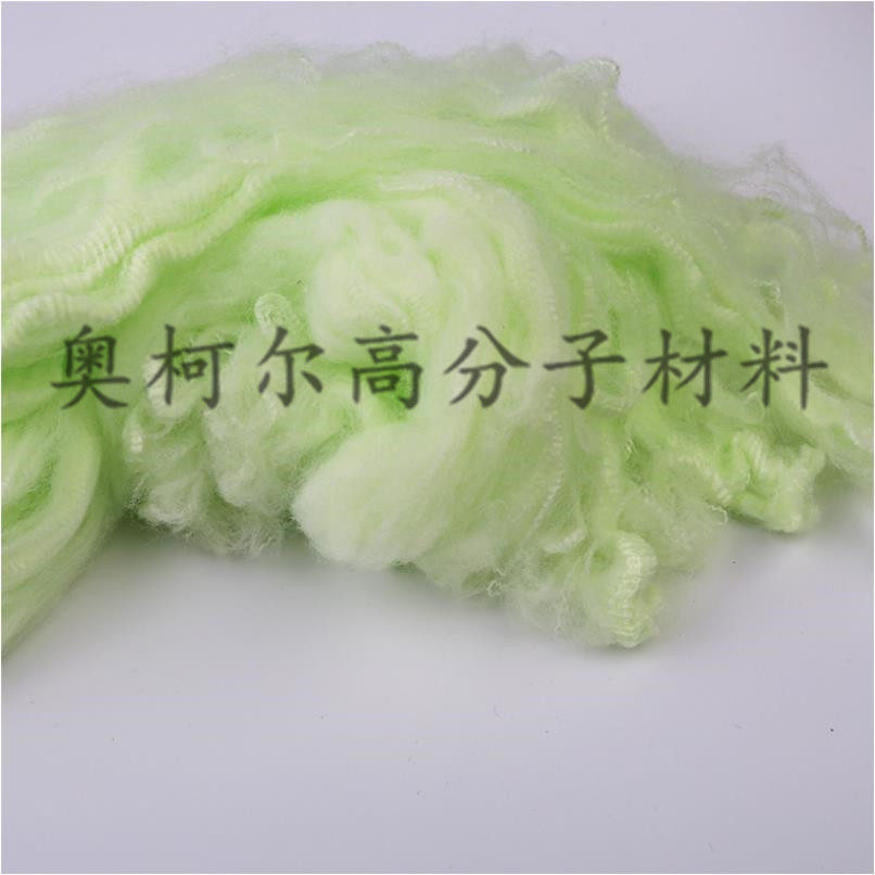 ES复合纤维 淡绿色纤维束 ES热熔粘合纤维 颜色规格全