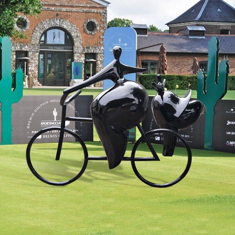 Outdoor Stainless Steel Fibreglass Sports Figures Creative Abstract Landscape Sculpted landscape Sculpted Zone Crafts Gift Hem