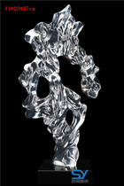 Transparent Crystal Crafts abstract decorative sculpture creative window modern entrance Taihu stone ornaments artwork