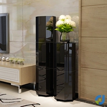 Rotary Shoe Rack 360 Degrees Extremely Narrow Shoe Cabinet Ultra Narrow Clamp Slit Superior Cylindrical Small Family Doorway Creativity