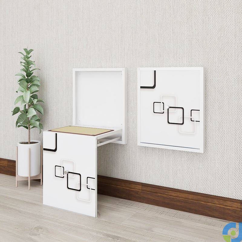 Folding and changing shoes stool wall-mounted small size narrow ultra narrow home doorway entrance door to sit extremely narrow and narrow