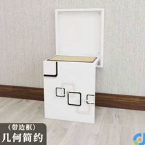 Folding and changing shoes stool wall-mounted small size narrow ultra-narrow household door entrance door can sit very narrow porch ultra-thin