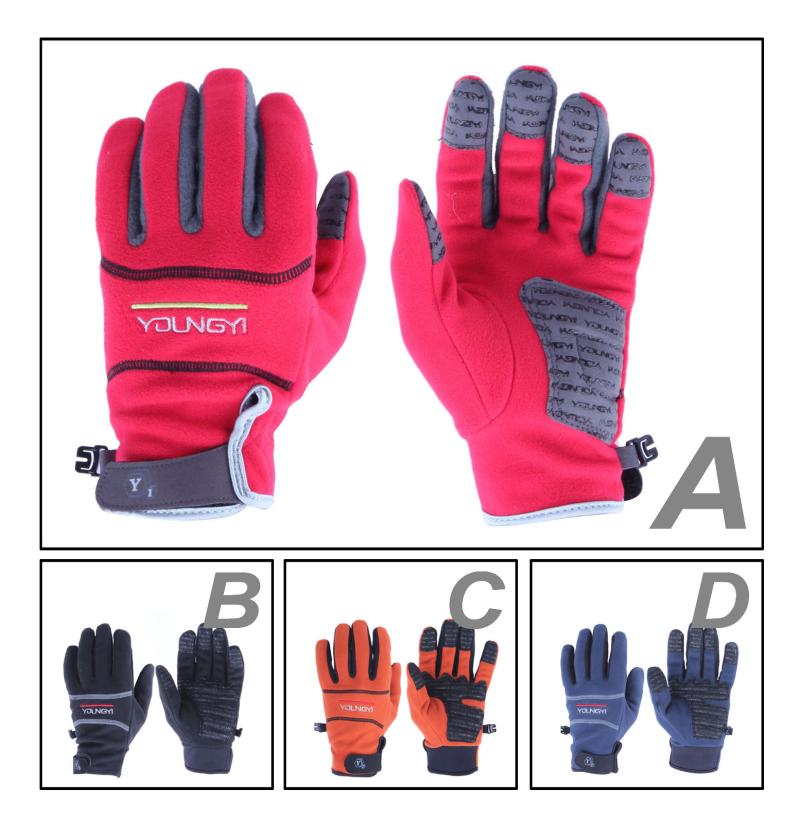 Autumn Winter Riding Gloves Mountaineering Outdoor Warm Gloves Morning Practice Hiking Running Gloves Football Training Gloves Grabbing Suede
