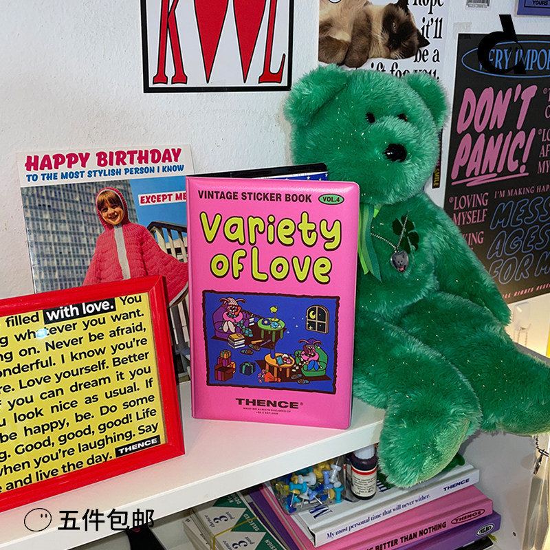 duye degree also Korean thence sticker book retro teddy bear rabbit colored diy hand ledger phone protective shell ins