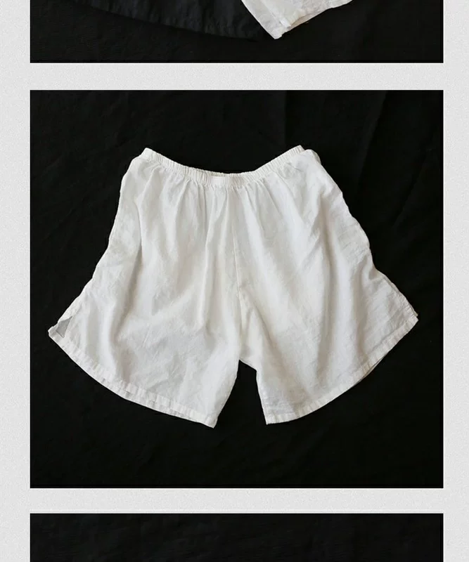 Quần short cotton nguyên chất - Quần tây thường