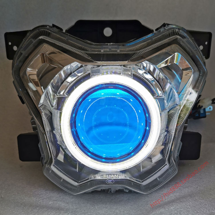 Application of the Yamaha Faying 125 modified LED Double Light Lens Sea Five Lamp Assembly Retrofit Three Inch Light Upgrade-Taobao