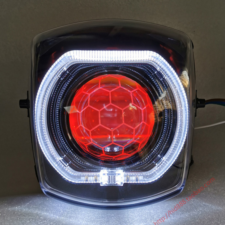 Lin Haiqi Cuxi100 modified sea 5LED dual light lens headlamp total angel app discoloration demon