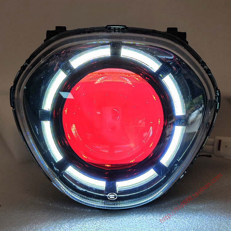 Suitable for Yamaha's New Qiaoge I125 Plus Headlight Assembly Modification 3inch Hai5Led Dual Light Lens