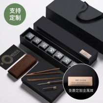 Customizable gift LOGO Mid-Autumn Festival gift small green citrus gift box premium Puer ripe tea high-end business gift