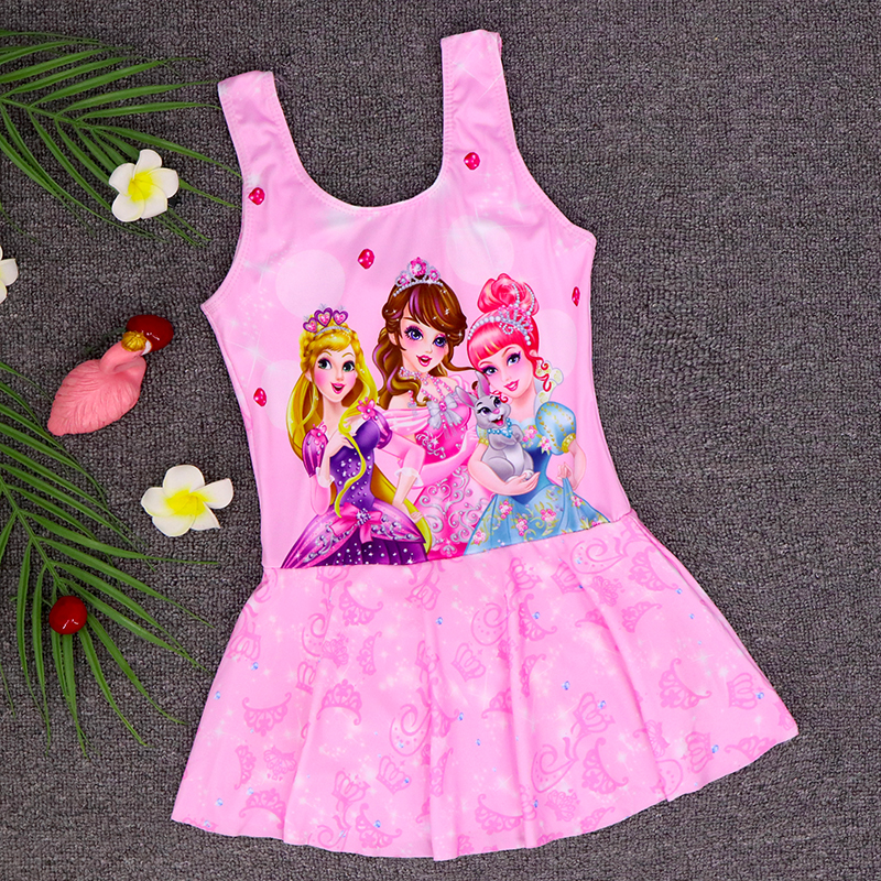2022 Children's swimsuit female Princess swimsuit swimsuit Children's Korean cute spa girl's even body swimsuit