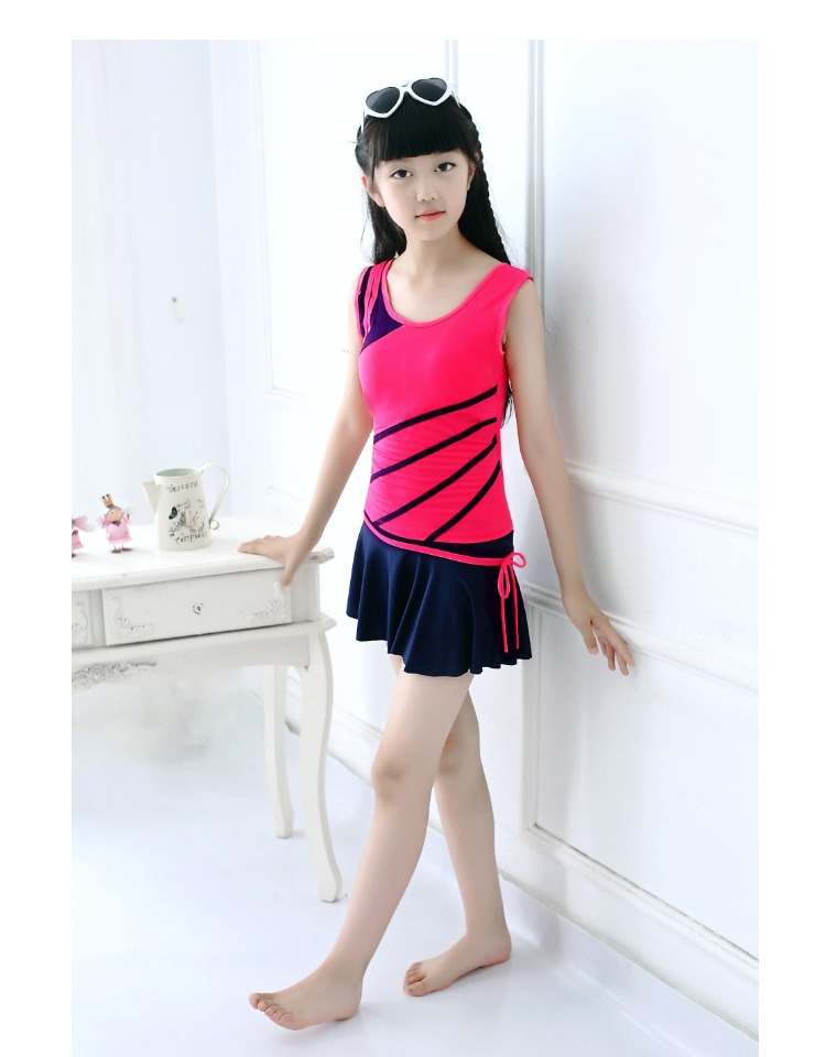 Chia trẻ em của đồ bơi cô gái lớn trẻ em bé váy phong cách boxer áo tắm cô gái sinh viên đồ bơi mùa xuân nóng hình ảnh áo tắm 2 mảnh