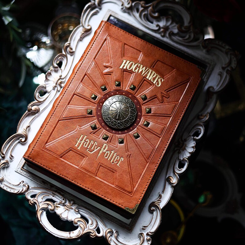 Authentic Harry Potter Loose-Leaf Notebook Hufflepuff Retro Embossed Note Book Card Book Birthday Gift