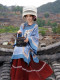 Authentic Yi Ethnic Clothing for Women, New Style, Heavy-Duty Cotton and Linen, Blue Series, Dali Lijiang Ethnic Style, Photography Travel Outfit