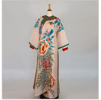 High-End Chinese-Style Ancient Costume for Women, Similar to the One Worn by Ru Yi in the Drama, Qing Dynasty Court Attire, High-Quality Embroidered Flag Costume for Women