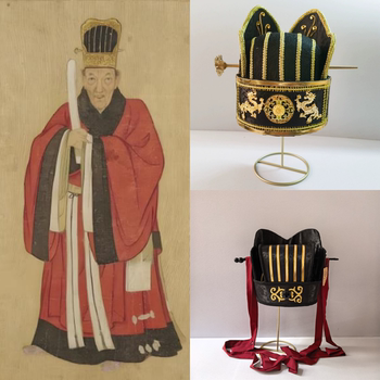 Liang Hat of the Qin Empire, Li Si's Prime Minister Hat, Five-Lobed Hat, Hanfu Wedding Hat, Ancient Costume Hat, Hat of a Ming Dynasty Official