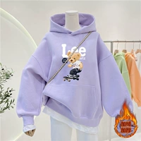 Сиреневый флисовый скейтборд, с медвежатами