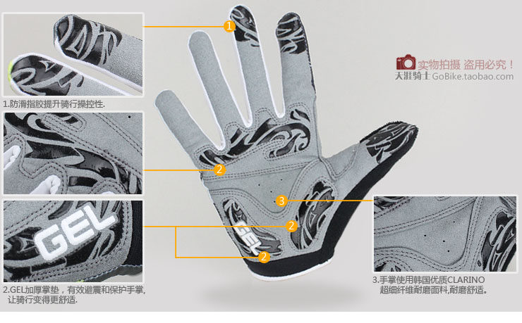 Gants pour vélo mixte HANDCREW - Ref 2244427 Image 16