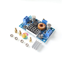With digital 5A high power 75W DC-DC adjustable step-down module with voltmeter far more than 2596