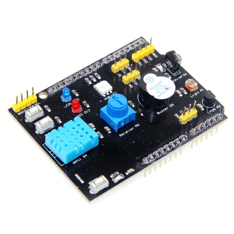 9-in-one multifunction expansion board DHT11 temperature and humidity LM35 temperature buzzer compatible UNO
