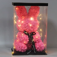 PE Rose Net Red Rabbit Princess Fan