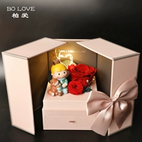 Розовый ночник, подарочная коробка