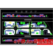 A commercial street landscape planning cad drawing garden landscape dwg drawing