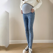 Gestational Woman Dress 2021 New Fall Tobellied Underfoot Pants Underpants Workout Slim Ocean Pencils Pencils Pencil Jeans