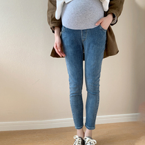 Pregnancy womens dress 2021 new spring and autumn season jeans with slim fit and underpants to wear toasty jeans small leggings