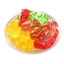 Vegetables 4D building blocks Lego fruit juice fudge 170g childrens fun snacks candy bulk gummy