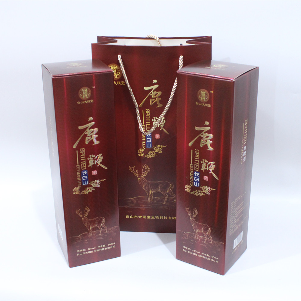 Jilin Deer Whip Wine 42 Degrees Pure Grain Wine Changbai White Mountain Special Products Gift Health Care Preparation Wine Delivery Gift