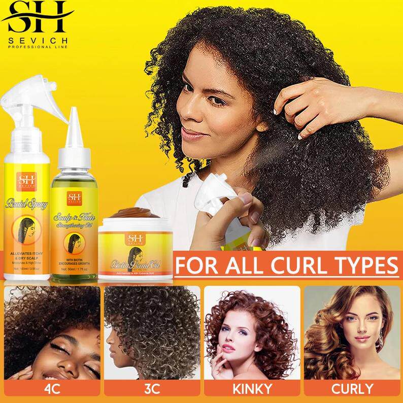 2023 New Chebe Curly Hair Braid Care Set Antiitch Braid OilTaobao