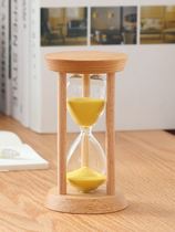 Hourglass timer funnel children anti-fall 3 5 10 30 minutes half an hour time creative wooden sand bottle