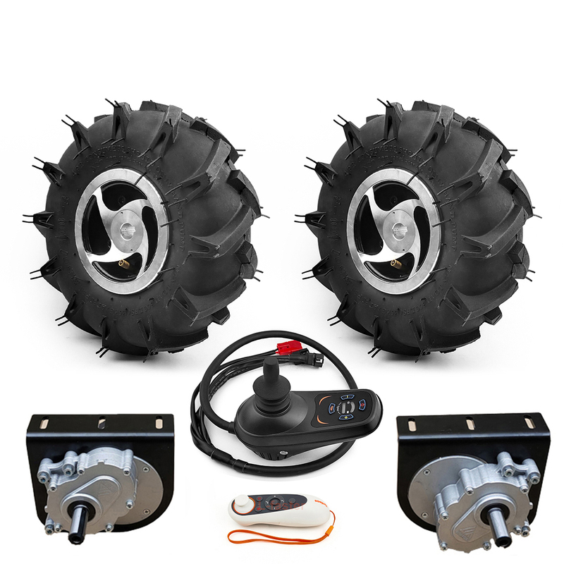 10inch Wheels 24V 500W Dual Drive Motor Kit Dual Drive Joystick Remote Control for Electric Trolley 10inch Wheels 24V 500W Dual Drive Motor Kit Dual Drive Joystick Remote Control for Electric Trolley