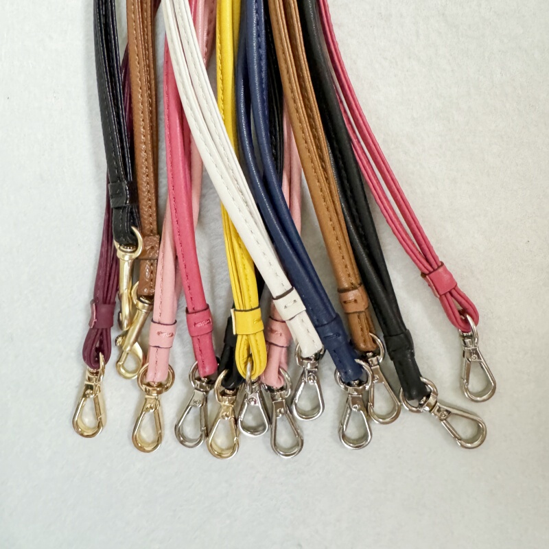 Leather Card Holder Lanyard Badge Holder Keychain Phone Anti-Loss Work Id Card Neck Strap Suitable for Coach