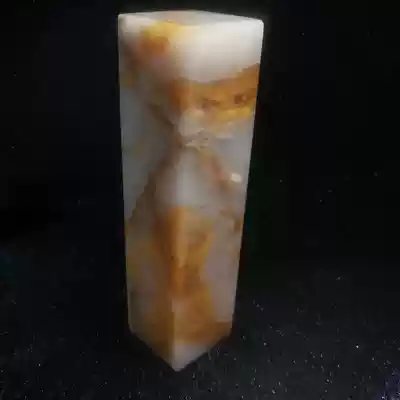 Natural Guilin chicken blood Jade Emperor material seal Student seal with identification certificate