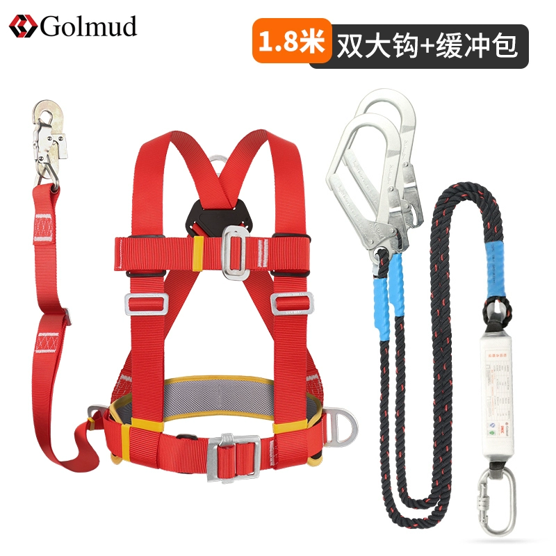 Đai an toàn cột leo núi đặc biệt dành cho thợ điện khi làm việc trên cao Móc dây an toàn làm việc cột ba điểm GM3519 giá dây đai an toàn 