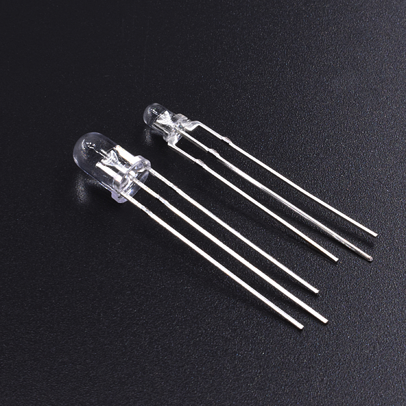 F3mm 5mm Red green co - puncture LED two - color tripod fog indicator light - emitting diode LED 50