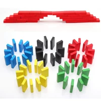 Dominoes 120 Khối xây dựng nhận thức duy nhất Đồ chơi giáo dục Thẻ Dominoes Thẻ quà tặng cho trẻ em cửa hàng đồ chơi trẻ em