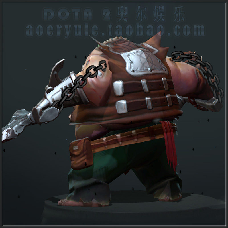 DOTA2屠夫帕吉胖子皮肤测评!忘却之幻出品捕猎手之缚,这胖子我直接原地起飞?_游戏装备新_淘宝游戏网
