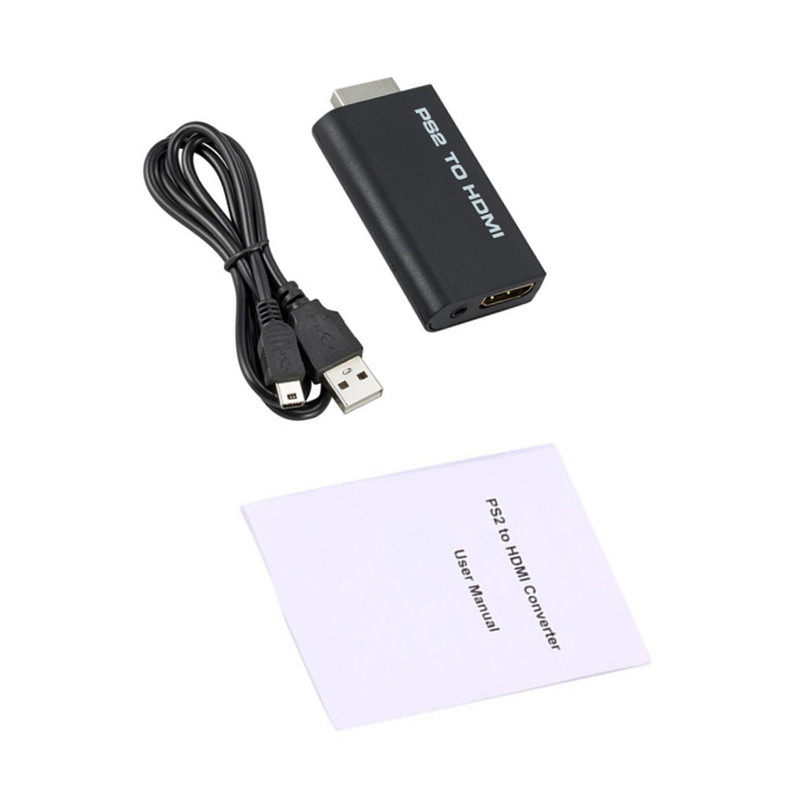 Hot sell PS2 TO HDMI game turned HDMI display with audio PS2 turn HDMI high-definition film converter