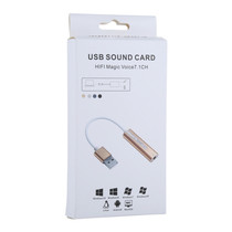 USB aluminum alloy sound card 7 1 track game external desktop laptop headphone port converter free of drive