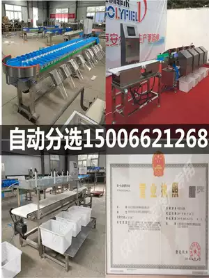 Automatic dynamic weighing sorting machine weight automatic sorting machine chicken, duck and fish grading seafood picking and sorting machine