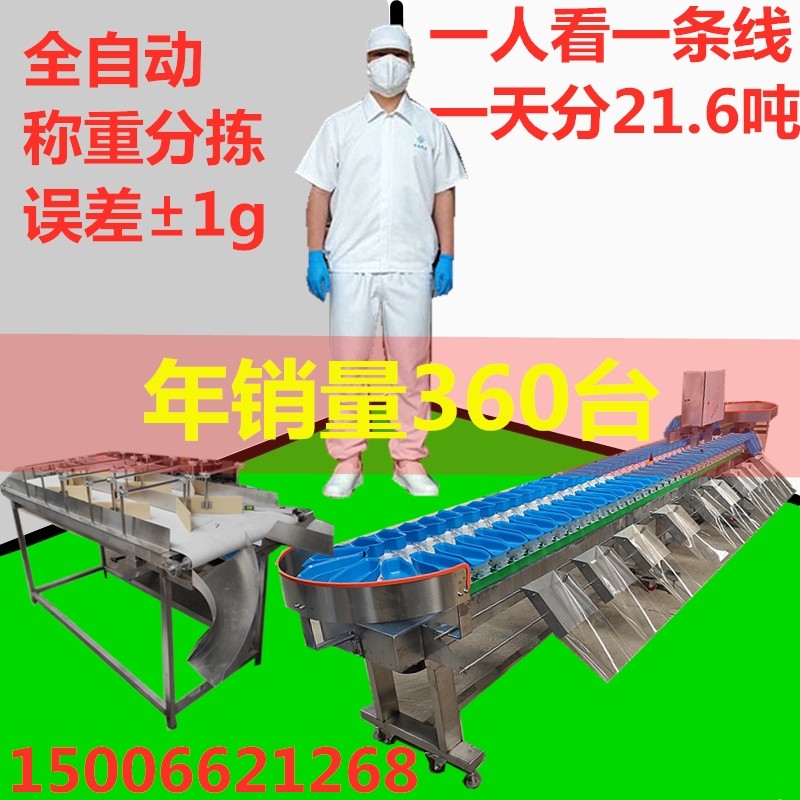 Weight sorting machine sea oyster online crayfish dynamic sorting machine sea cucumber grading machine automatic weighing equipment