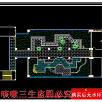 An office building roof garden landscape design cad drawing garden landscape dwg drawing