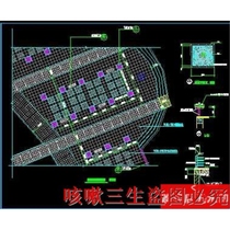 A certain city central square planning and design cad drawing garden landscape dwg drawing