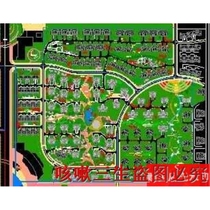 A certain villa area greening general plan CAD drawing garden landscape dwg drawing