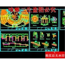 Construction cad drawings of a circular activity square garden landscape dwg drawings